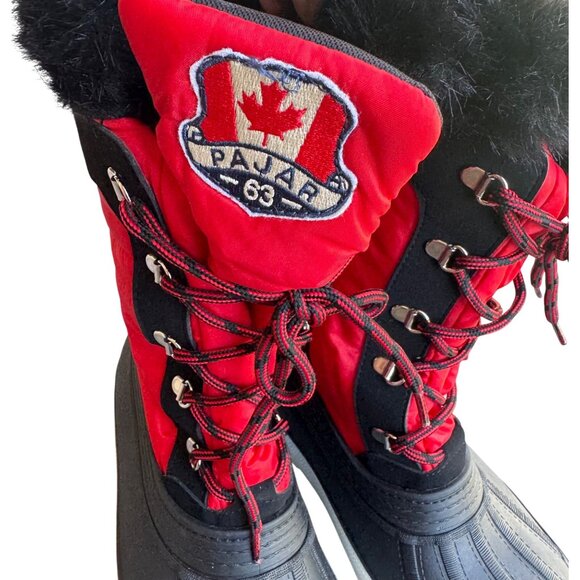 Pajar Canada Debby 2.0 Women's Size 9 Waterproof Lace up Boots Faux Fur Lined - Picture 3 of 10